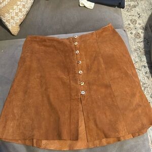 Alan Bilzerian Suede Mini Skirt